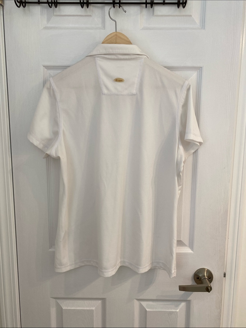 Lopez White Short-Sleeve Polo Top - Picture 2 of 10